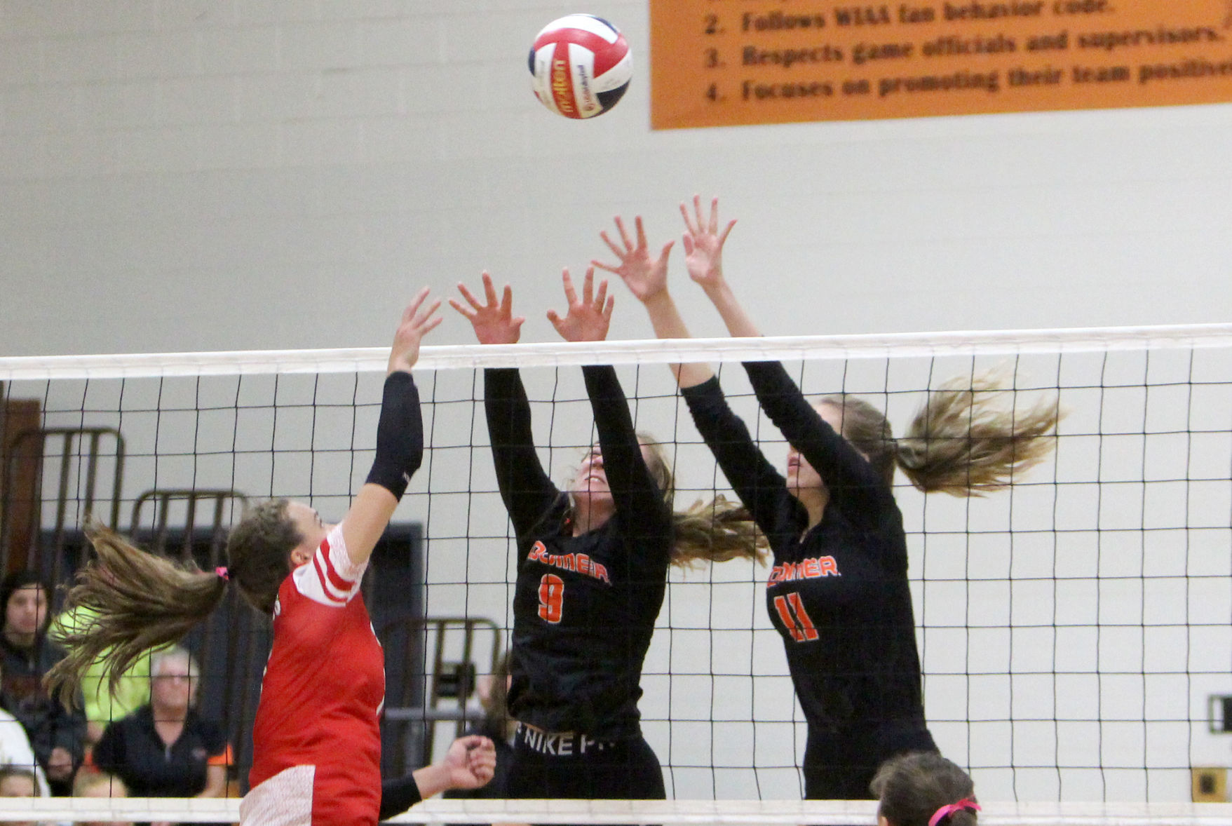 Colfax at Bloomer volleyball 10-8-19